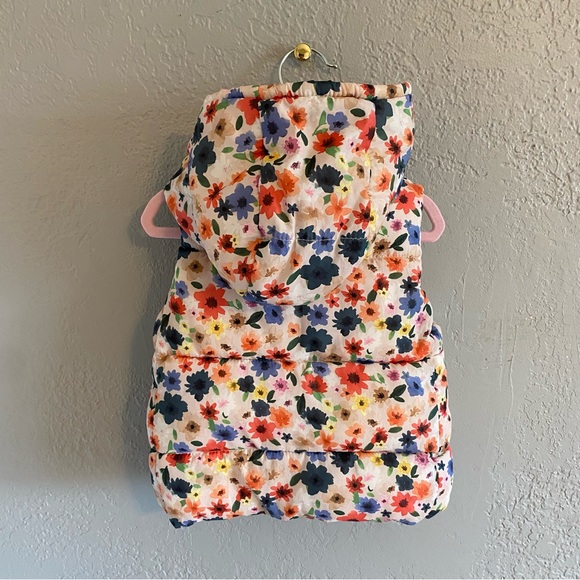 ZARA BABY FLORAL HOODED VEST - Picture 4 of 5